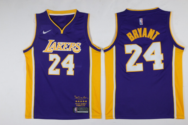 2020 Men Los Angeles Lakers #24 bryant purple NBA jersey style 2->more jerseys->NBA Jersey